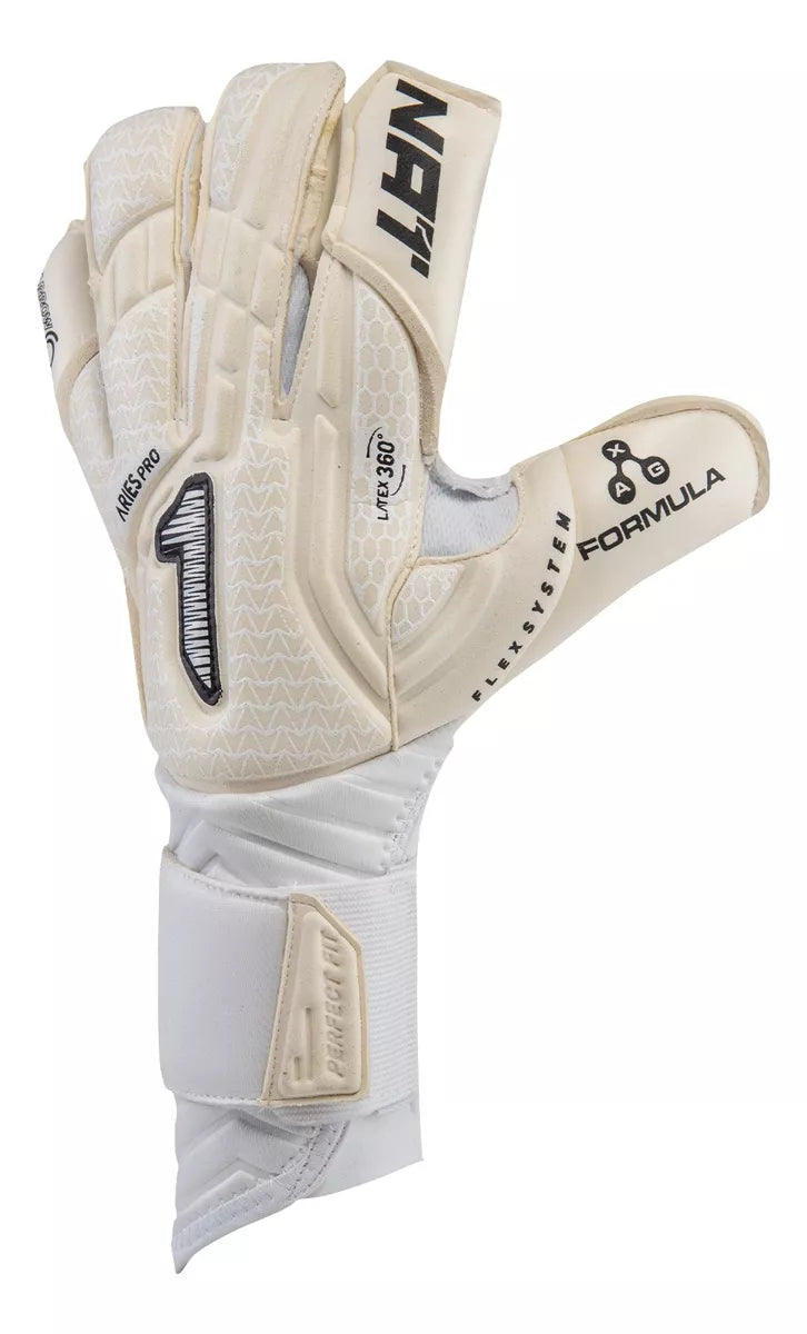 Guante de Portero Profesional Rinat Aries Nemesis Pro Blanco