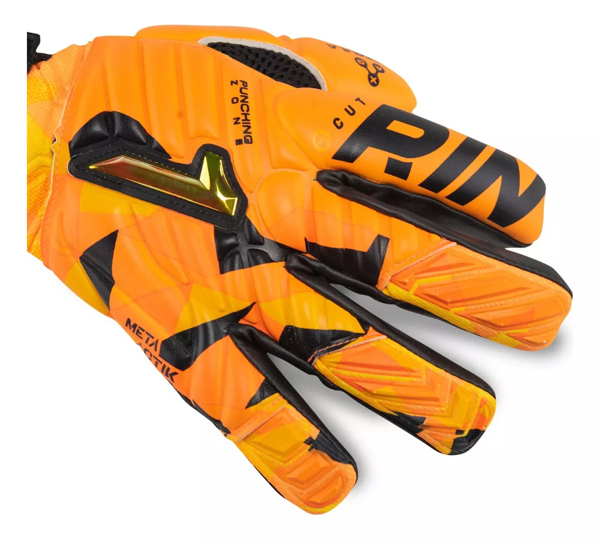 GUANTE DE PORTERO RINAT META TACTIK GK PRO NARANJA ADULTO.