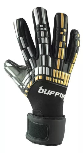 Guantes de Portero Buffon Pixel Oro Plata Semiprofesionales