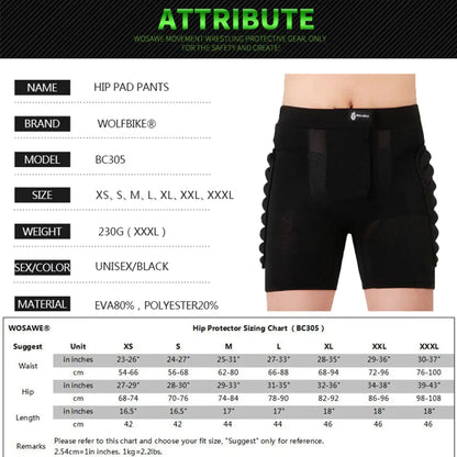 Shorts con protecciones Shock Absorbing Tech