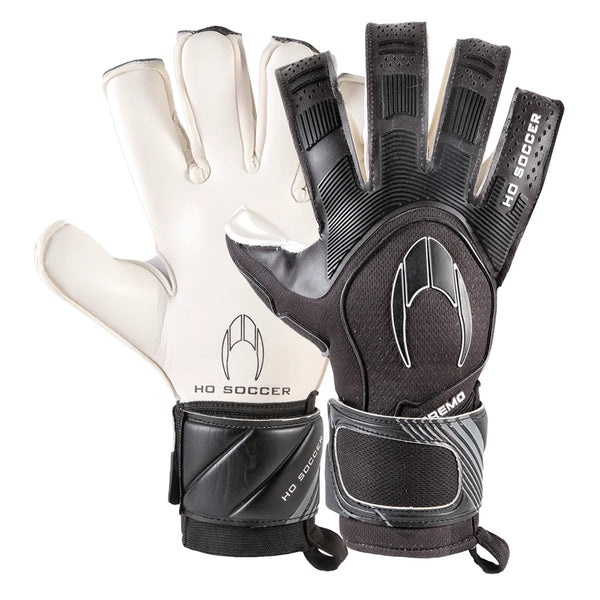 Guantes de portero profesional HO Soccer SSG Supremo Blackout palma blanca Central Sports